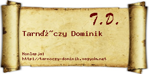 Tarnóczy Dominik névjegykártya